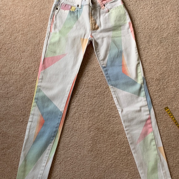 Colour Block Jeans - Picture 2 of 4